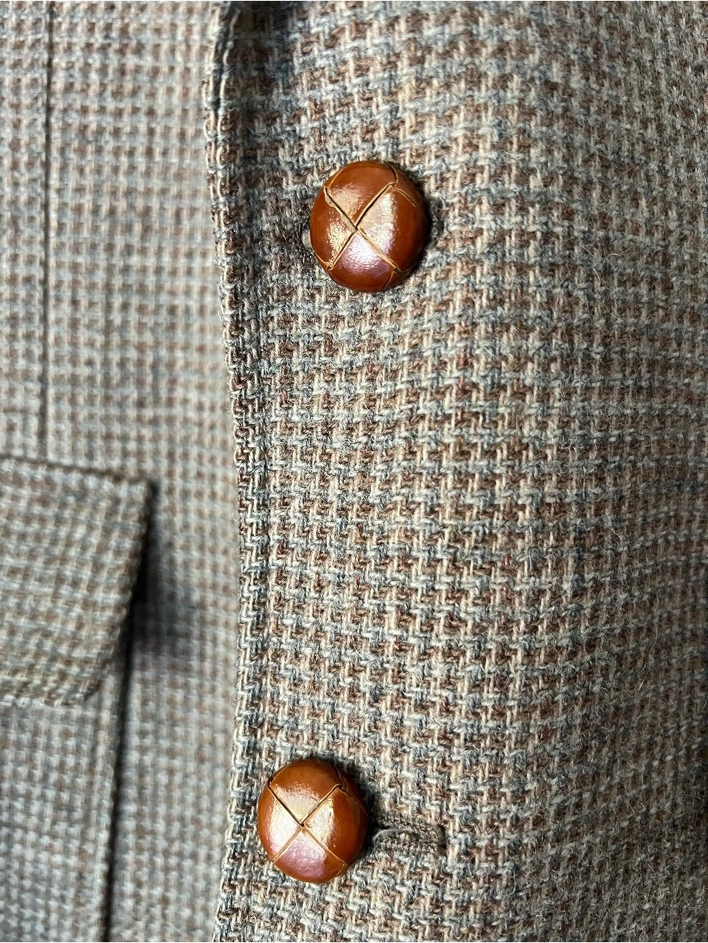 IMPERIAL by HAGGAR | Vintage 100% Wool Tweed Sport Coat Blazer 38S USA
